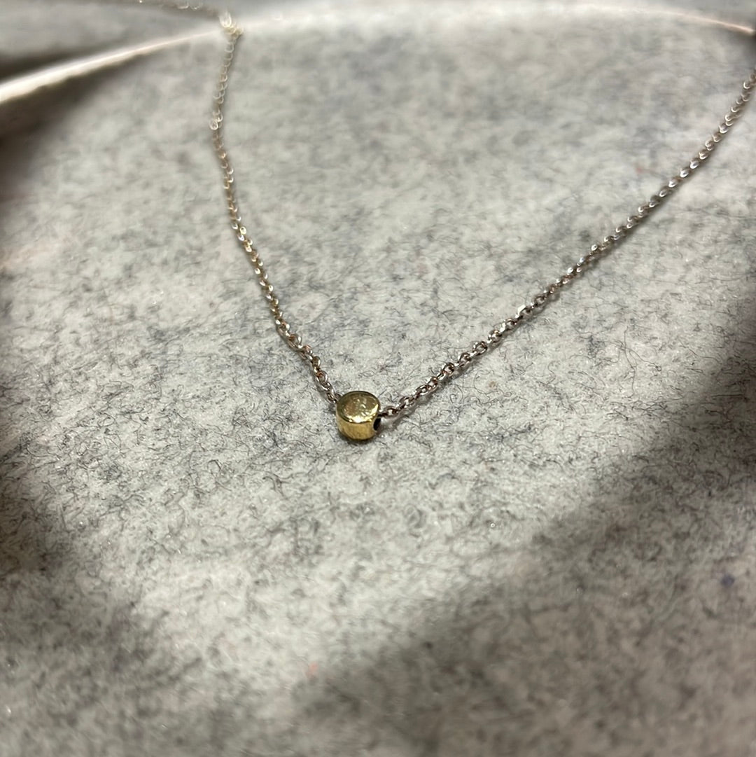 Piccoli Gold Plated Tiny Barrel Silver Ireland Pendant