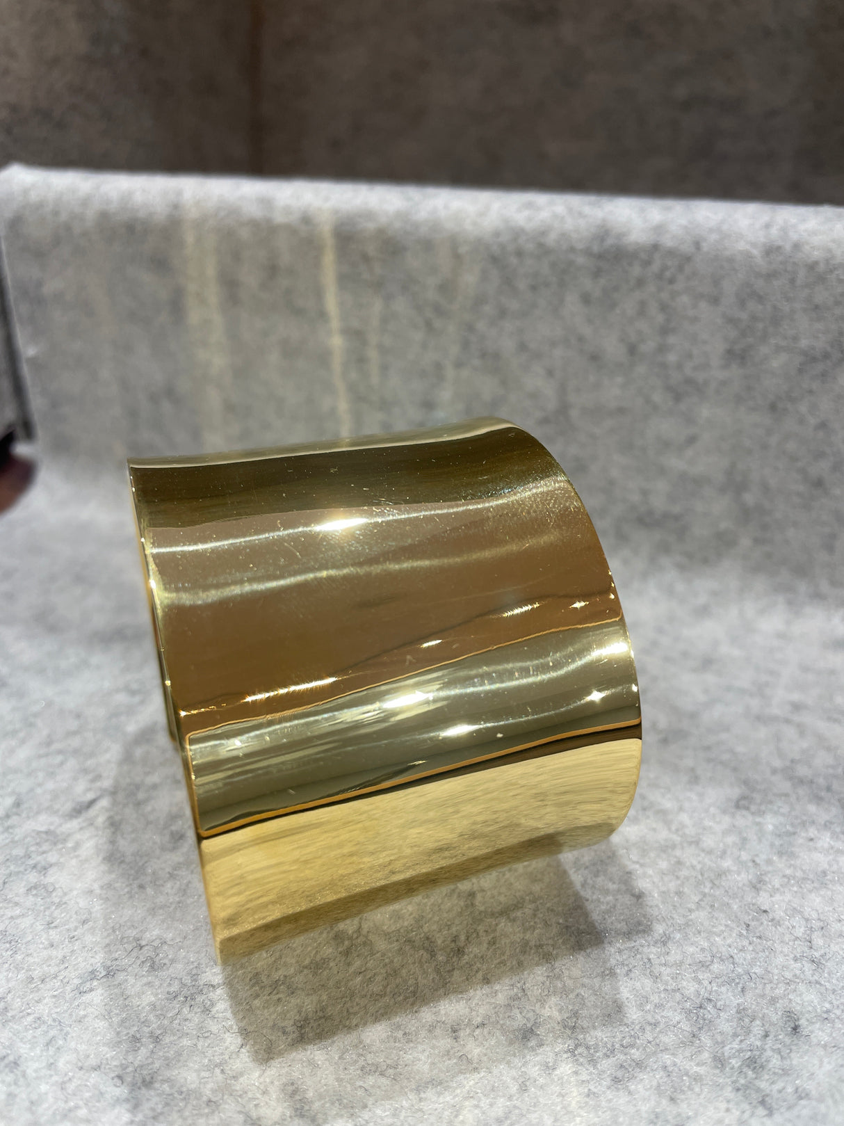 Grian GP Wide Cuff Flat Polished Bracelet