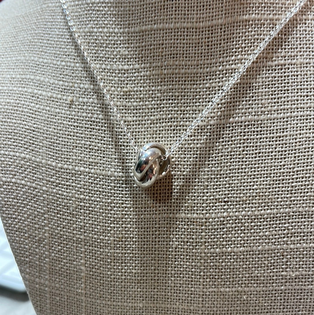 Aran 3 Silver Ring Small Silver Pendant