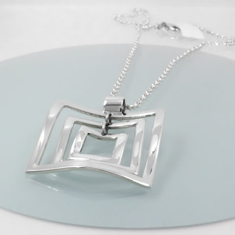 AYA Multi Square Silver Pendant