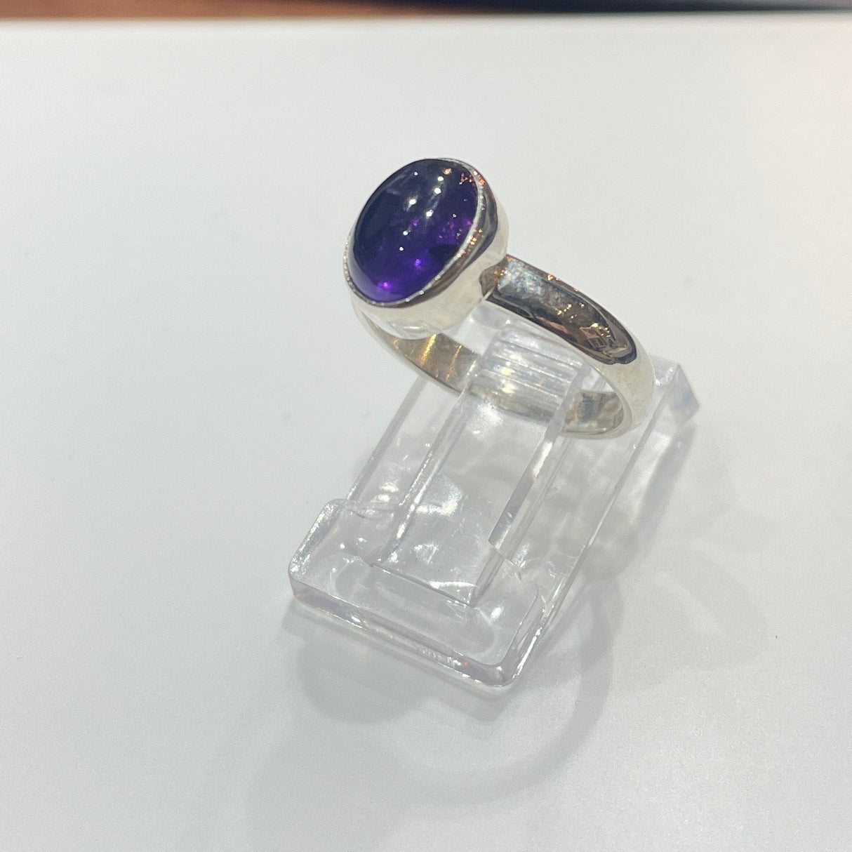 Candy Oval Amethyst Cabochon Silver Ring,Ê Shop affordable, high-quality jewellery in Kinsale, West Cork, Ireland designed by Croí Kinsale Jewellery