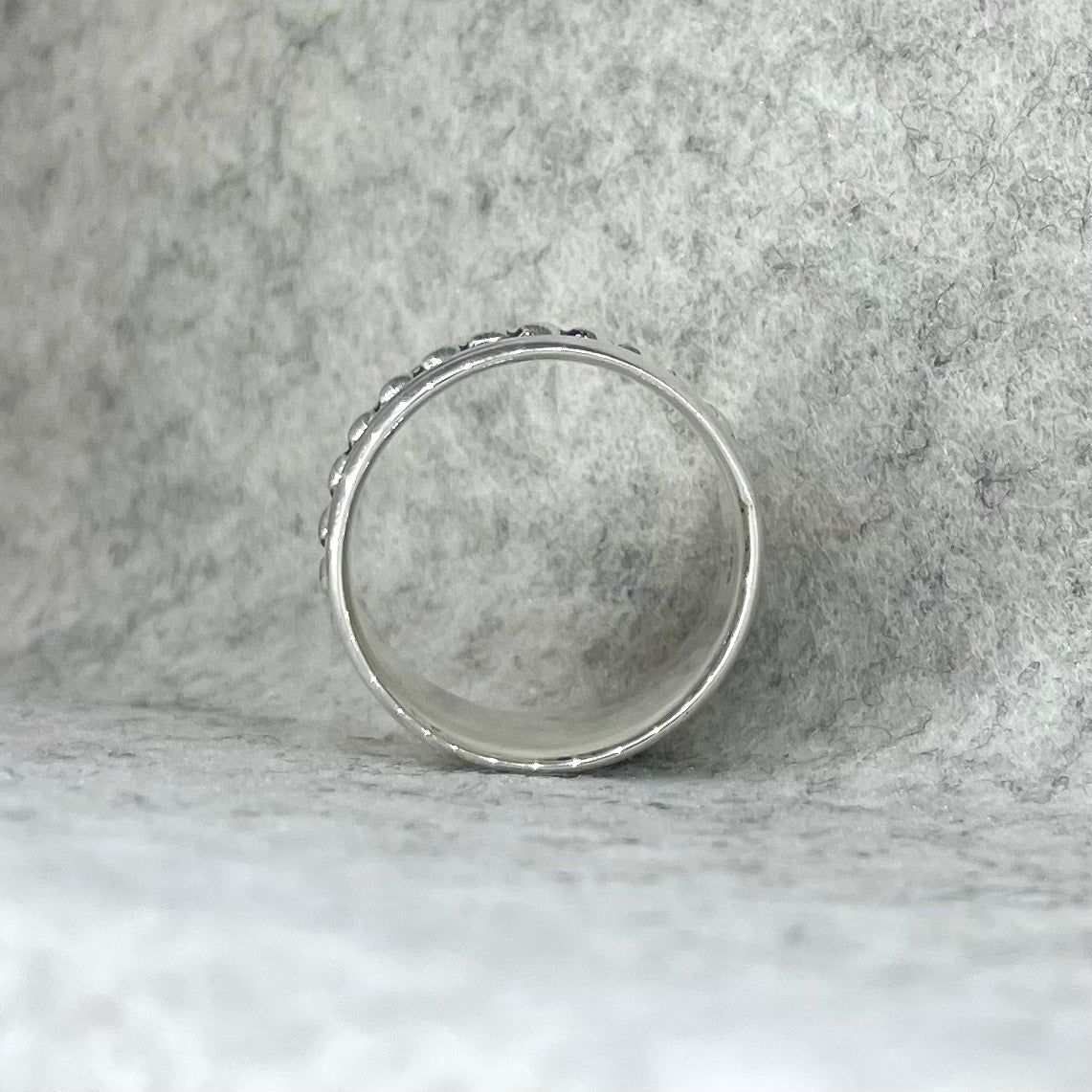 Tara Crown Spinning Silver Wide Ring