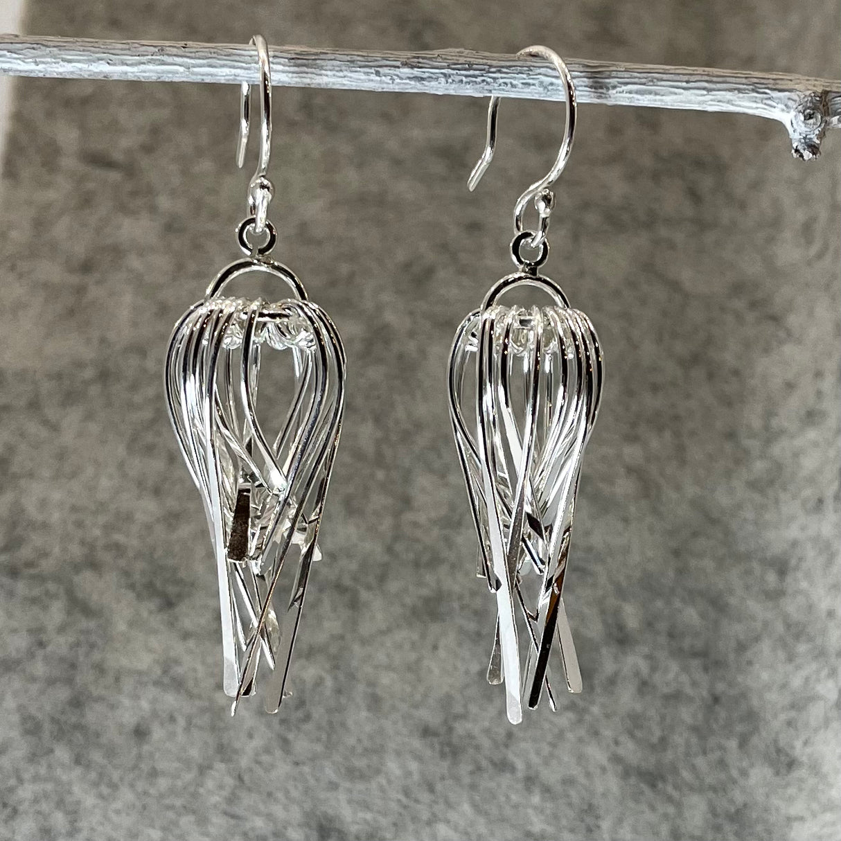 Saha Lumen Jellyfish Silver Dangle Earrings