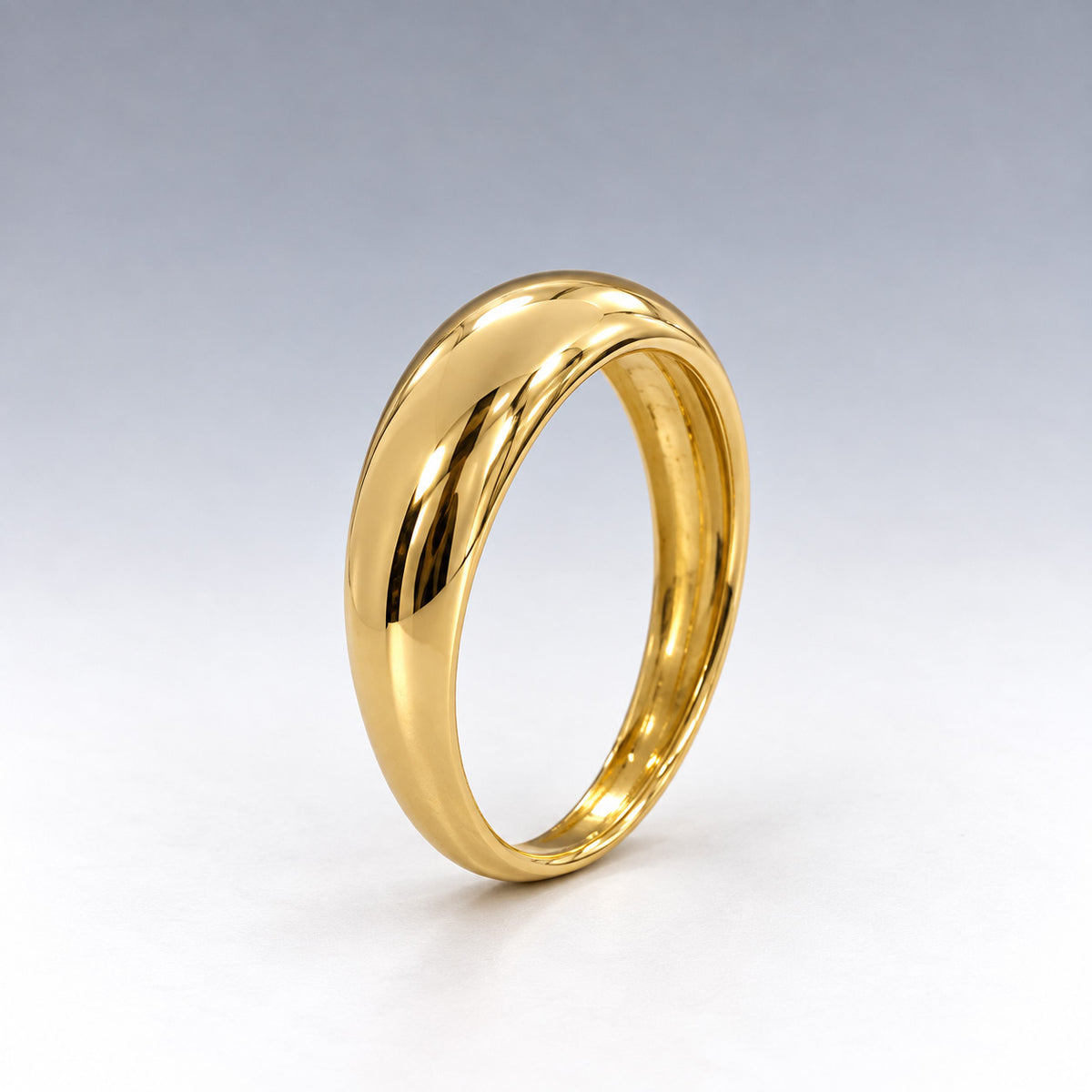 Óir Balbous 9K Yellow Gold Band Ring