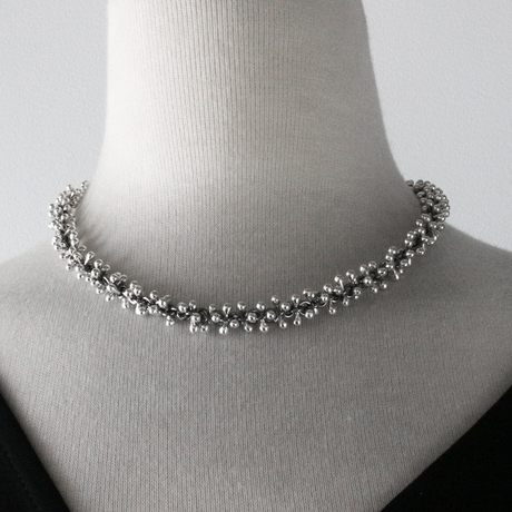 Piccoli Aurora Oxidised Silver Ireland Necklace
