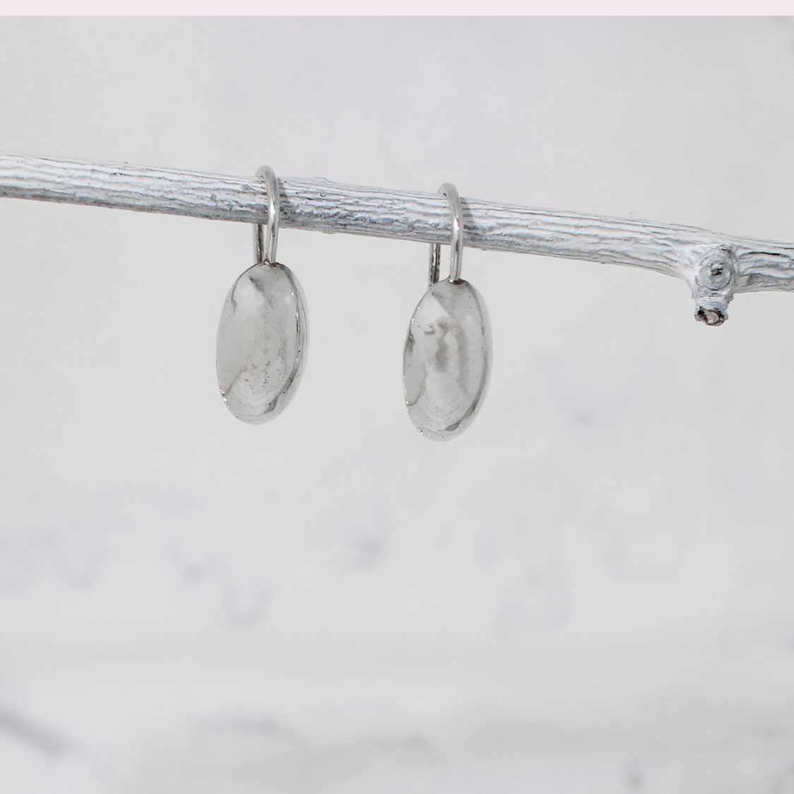 Piccoli Hanging Fuchsia Berry Silver Dangle Earrings