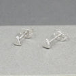 Piccoli Tiny Triangle Silver Ireland Stud Earrings