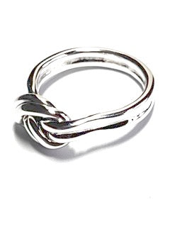 Aran Double Knot Silver Ring