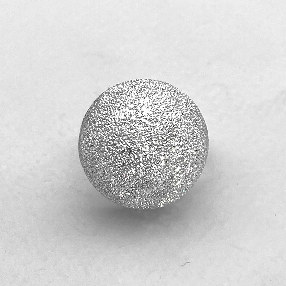 Artemis Glitter Dome Silver Adjustable Ring