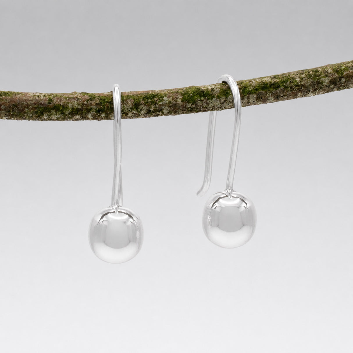 Selene Drop Silver Dangle Earrings