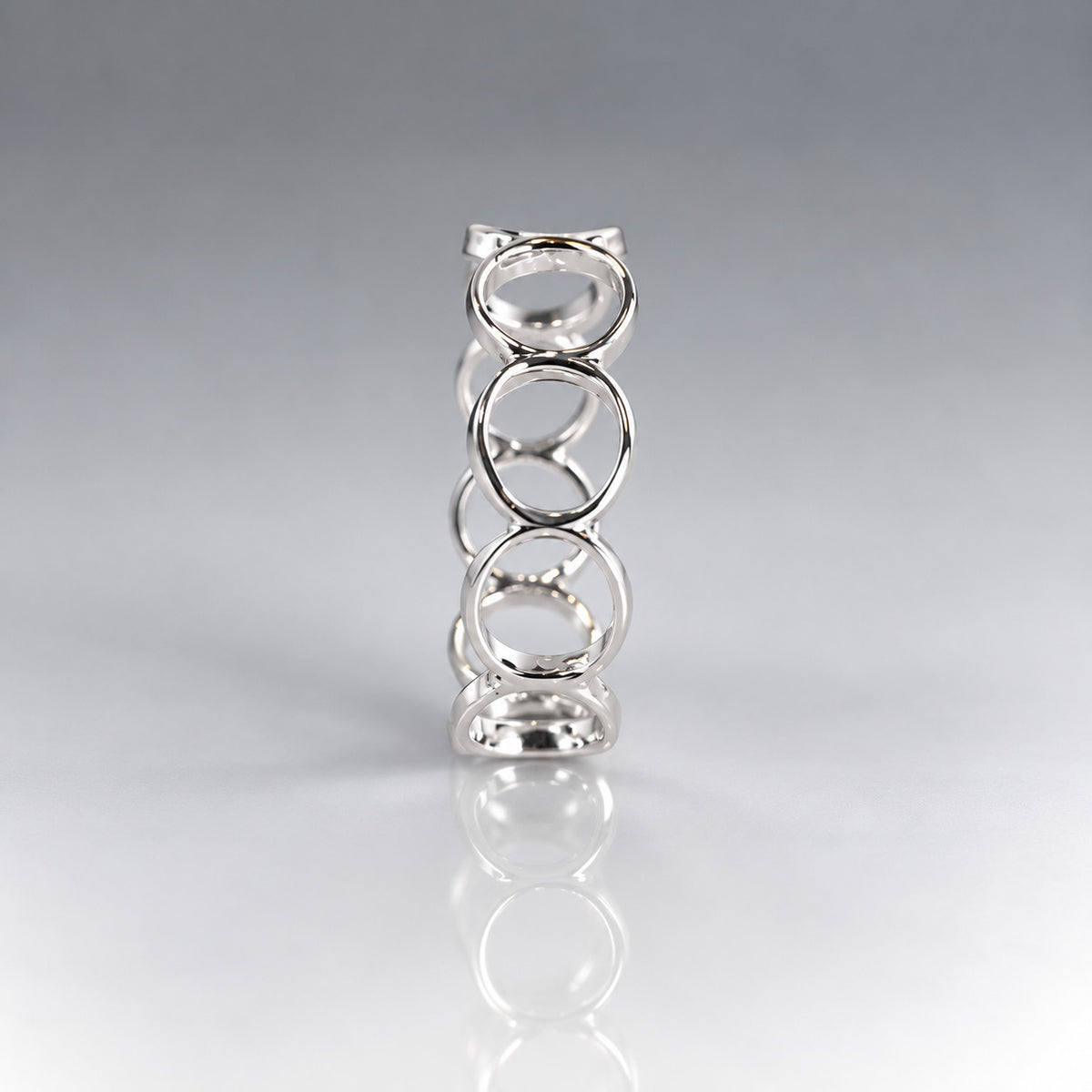 Tara Bubbles Silver Stacking Ring