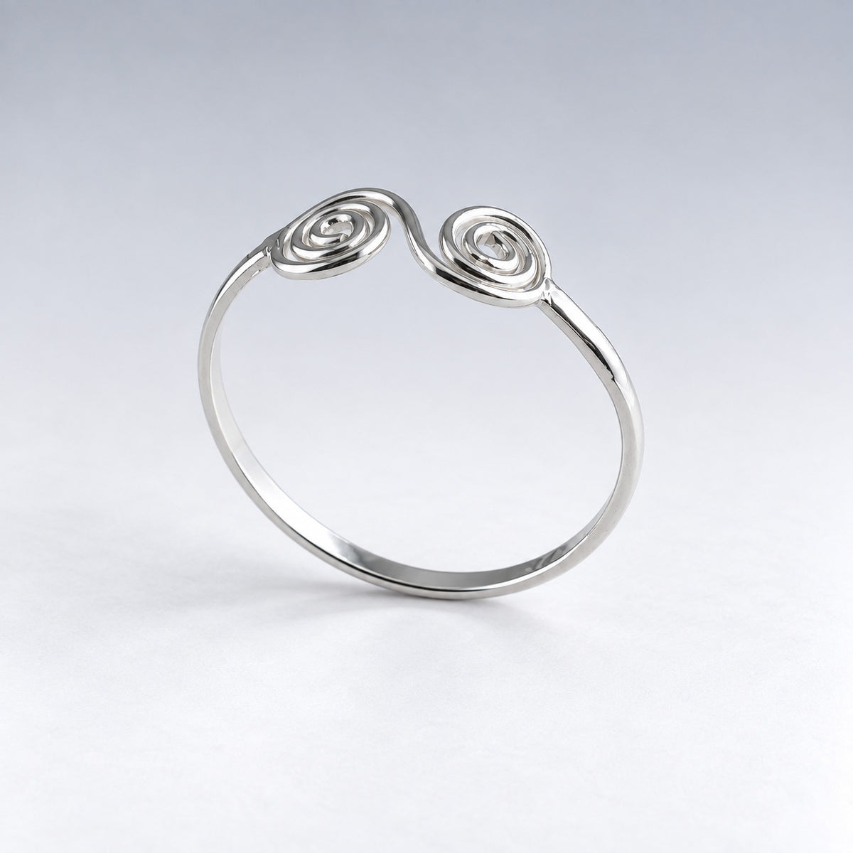 Tara Double Celtic Spiral Sterling Silver Stacking Ring
