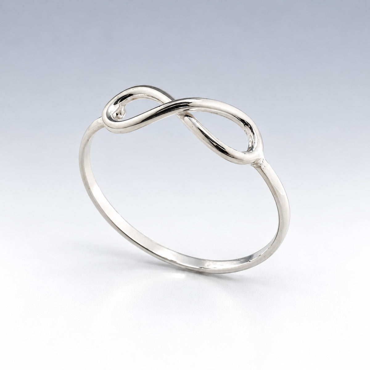 Tara Infinity Silver Stacking Ring