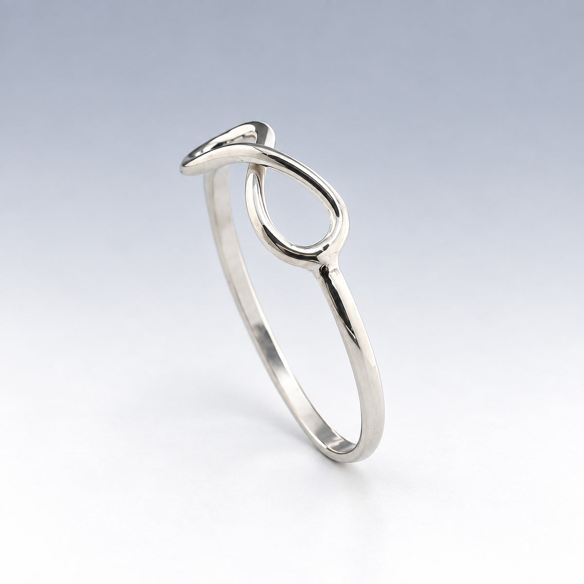 Tara Infinity Silver Stacking Ring