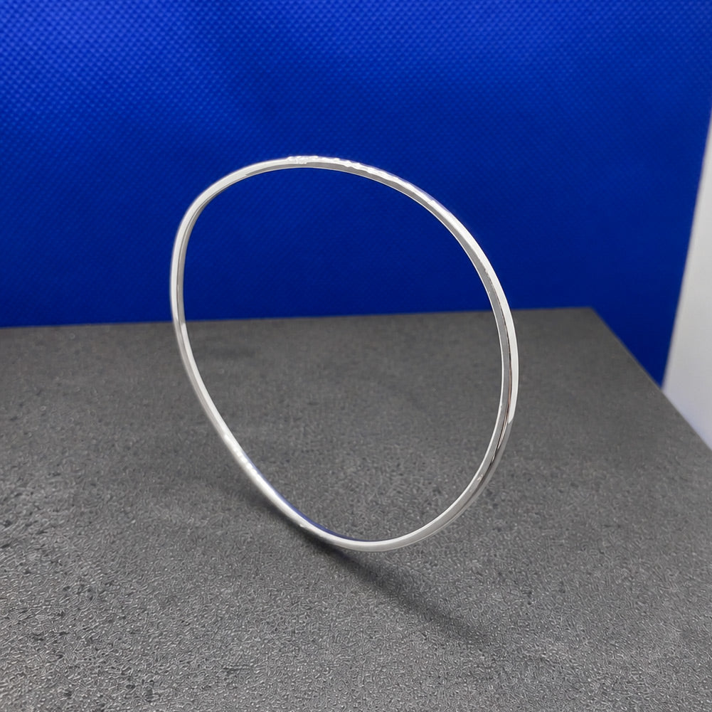 Tara Ondulated Wave Silver Bangle