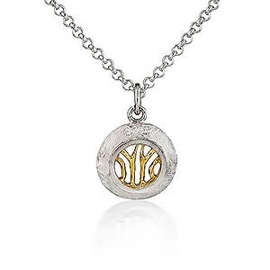 Woven Pendant Small Sterling Silver & 18ct Gold Vermeil