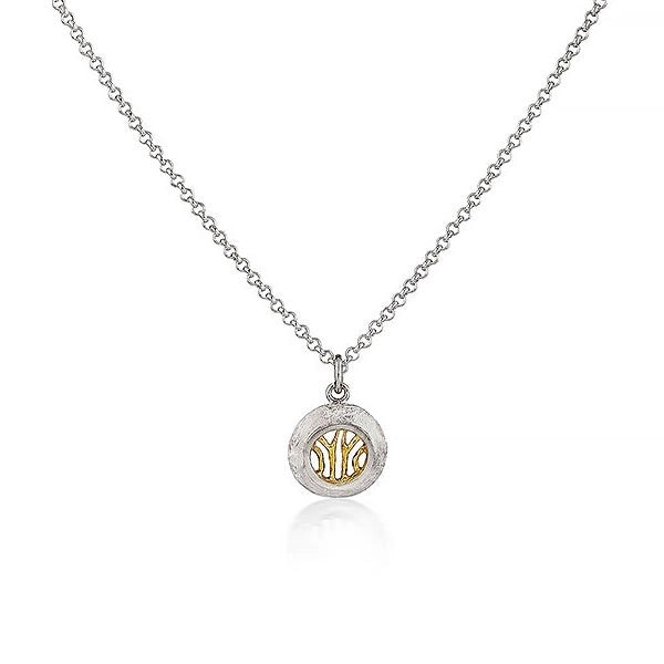Woven Pendant Small Sterling Silver & 18ct Gold Vermeil