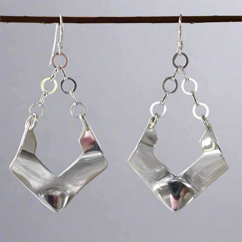 Saha Greta Silver Dangle Earrings