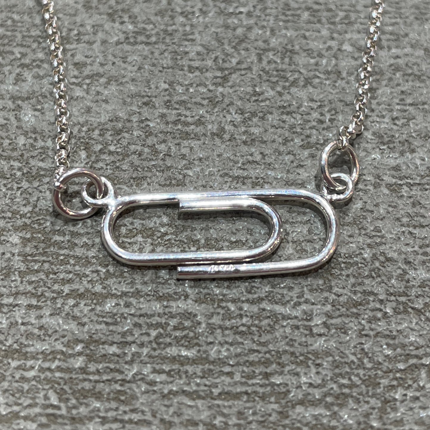 Piccoli - Paper Clip Silver Pendant