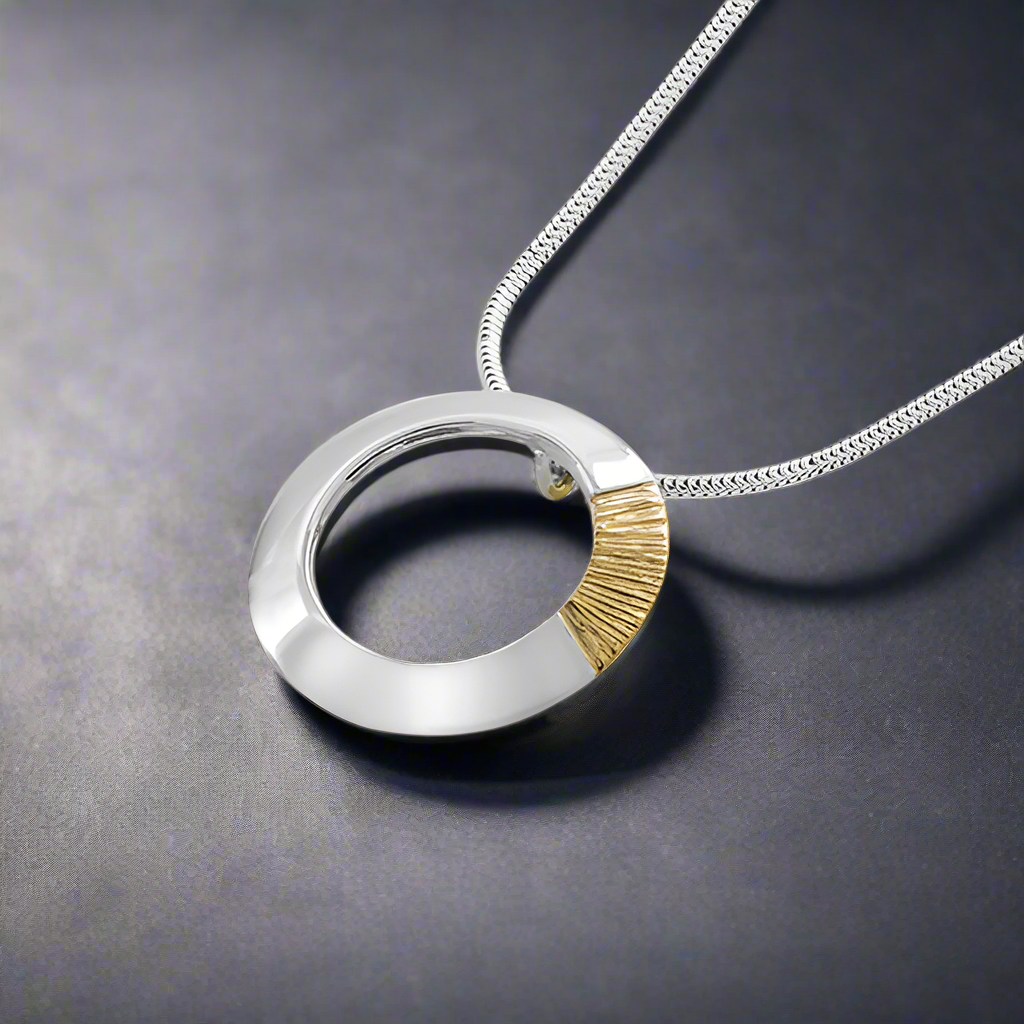 Soilse Sunrise Large Silver Pendant