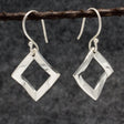 AYA - Rhombus Silver Earrings - Dangle Curated and designed by Emilio Sotelo Jewelry for Croi Kinsale Jewellery in Kinsale West Cork Ireland Europe. Find exceptional handmade silver and gold jewellery at affordable prices for birthday gifts and Christmas presents. Handcrafted Silver jewelry. Find the best affordable jewellery