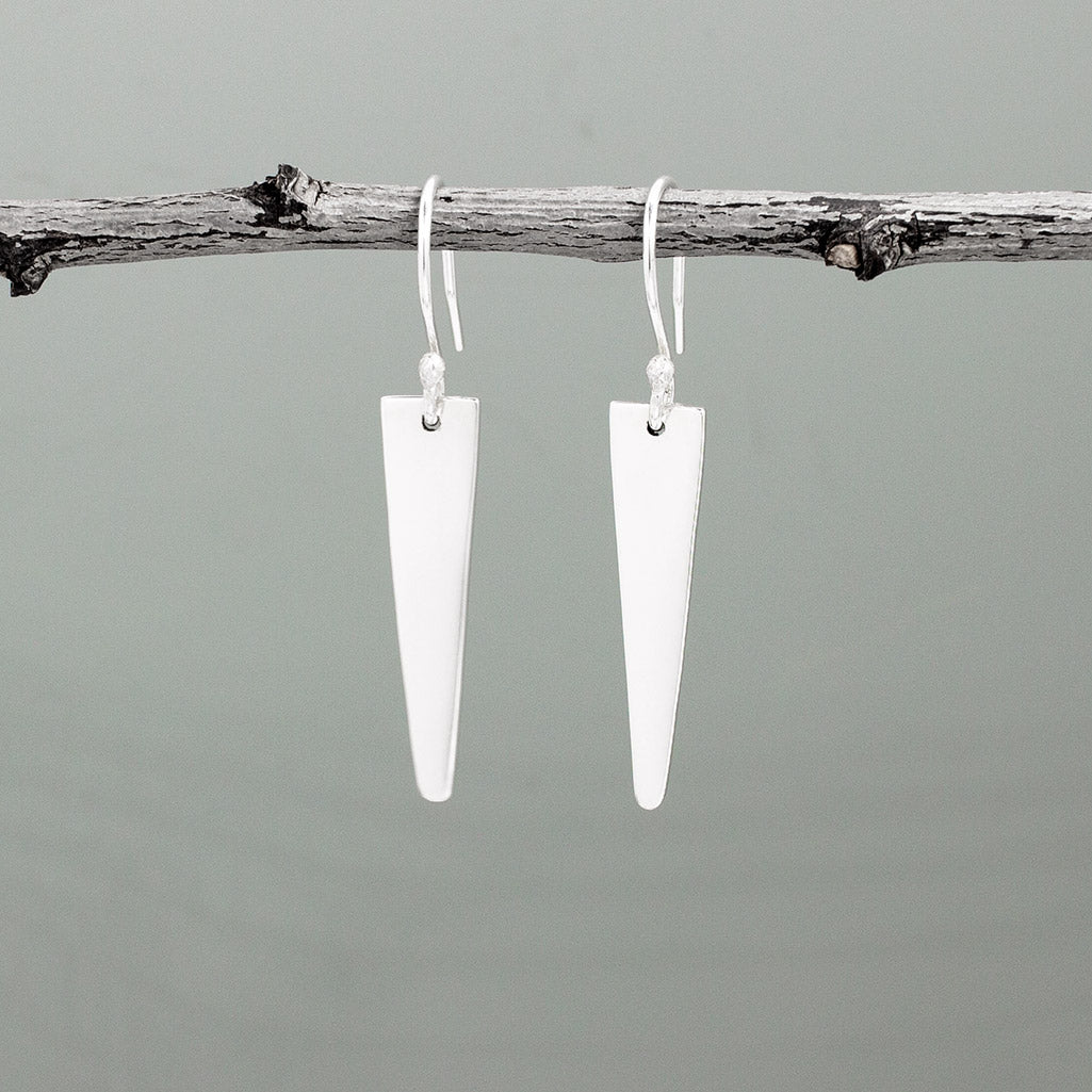 Nathalia - V Silver Earrings - Dangle Curated and designed by Emilio Sotelo Jewelry for Croi Kinsale Jewellery in Kinsale West Cork Ireland Europe. Find exceptional handmade silver and gold jewellery at affordable prices for birthday gifts and Christmas presents. Handcrafted Silver jewelry. Find the best affordable jewellery