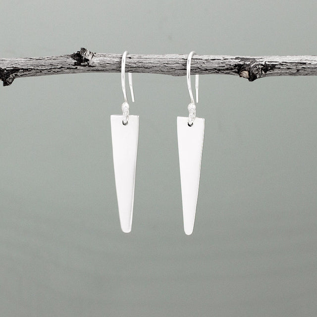 Nathalia - V Silver Earrings - Dangle Curated and designed by Emilio Sotelo Jewelry for Croi Kinsale Jewellery in Kinsale West Cork Ireland Europe. Find exceptional handmade silver and gold jewellery at affordable prices for birthday gifts and Christmas presents. Handcrafted Silver jewelry. Find the best affordable jewellery