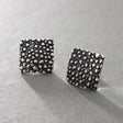 Firmament - Square Oxidised Silver Earrings - Stud Curated and designed by Emilio Sotelo Jewelry for Croi Kinsale Jewellery in Kinsale West Cork Ireland Europe. Find exceptional handmade silver and gold jewellery at affordable prices for birthday gifts and Christmas presents. Handcrafted Silver jewelry. Find the best affordable jewellery