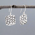 Camila - Square Oxidised Silver Earrings - Dangle Curated and designed by Emilio Sotelo Jewelry for Croi Kinsale Jewellery in Kinsale West Cork Ireland Europe. Find exceptional handmade silver and gold jewellery at affordable prices for birthday gifts and Christmas presents. Handcrafted Silver jewelry. Find the best affordable jewellery
