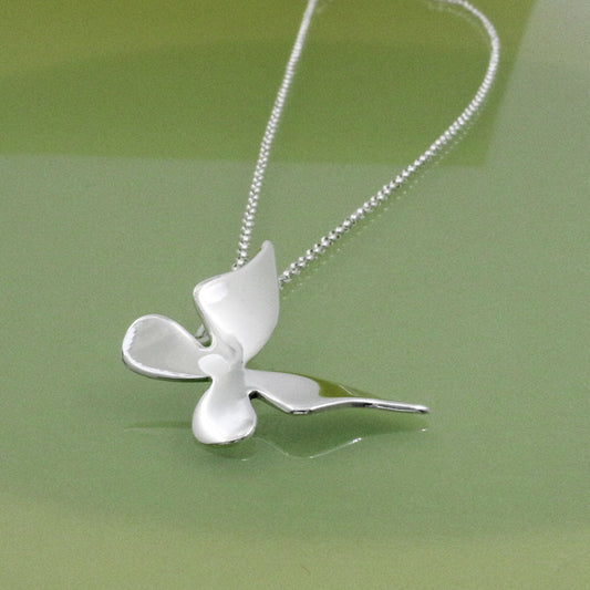 Moineir - Baby Queen Butterfly Silver Pendant Curated and designed by Emilio Sotelo Jewelry for Croi Kinsale Jewellery in Kinsale West Cork Ireland Europe. Find exceptional handmade silver and gold jewellery at affordable prices for birthday gifts and Christmas presents. Find Irish designers and makers. Beautiful jewellery shop located in Kinsale, Co. Cork.