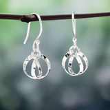 AYA - Small Dew Drop Silver Earrings - Dangle