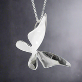 Moíneir - Large Queen Butterfly Silver Pendant