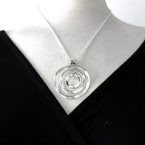 AYA Multi Circle Silver Pendant