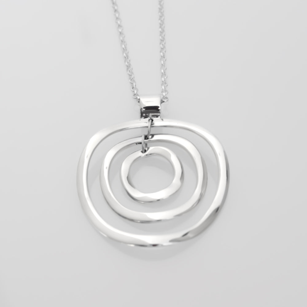 AYA Multi Circle Silver Pendant