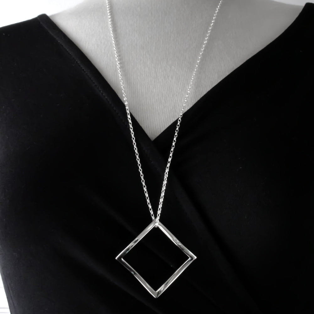 AYA Outer Rhombus Silver Pendant