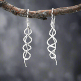 Áine - Small Helix Silver Threader Earrings - Dangle