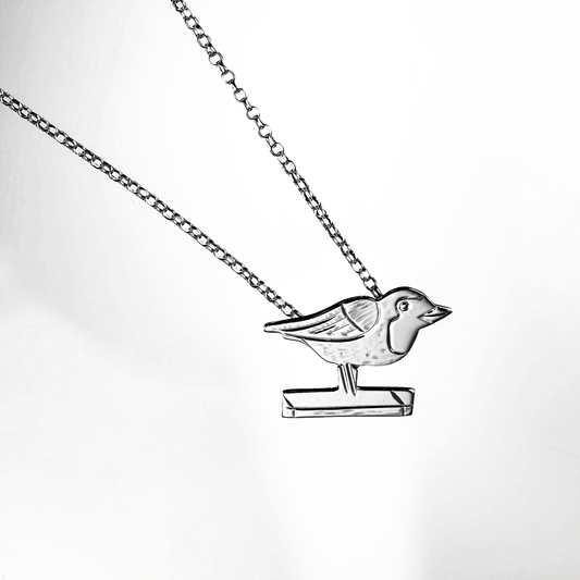 Robin Silver Pendant - Annie Quinn Jewellery