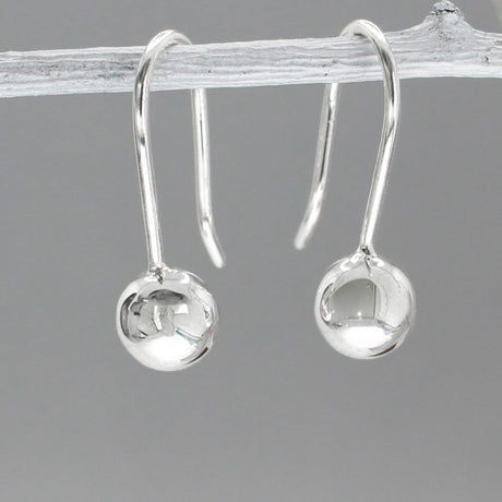 Selene - Drop Silver Earrings - Dangle