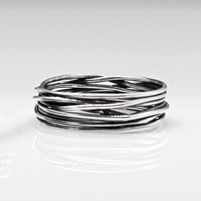Aran Lasso S Oxidised Silver Ring,Ê Shop affordable, high-quality jewellery in Kinsale, West Cork, Ireland designed by Croí Kinsale Jewellery