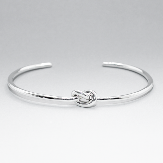 Aran - Single Knot Silver Bracelet
