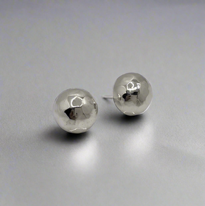 Artemis Dome Hammered Silver Stud Earrings,Ê Shop affordable, high-quality jewellery in Kinsale, West Cork, Ireland designed by Croí Kinsale Jewellery