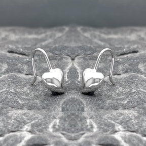 Croí - Tiny Asymmetric Puffy Heart Silver Earrings,Ê Shop affordable, high-quality jewellery in Kinsale, West Cork, Ireland designed by Emilio Sotelo Jewelry
