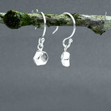 Piccoli Tiny Sculpted Hexagon Silver Dangle Earrings,Ê Shop affordable, high-quality jewellery in Kinsale, West Cork, Ireland designed by