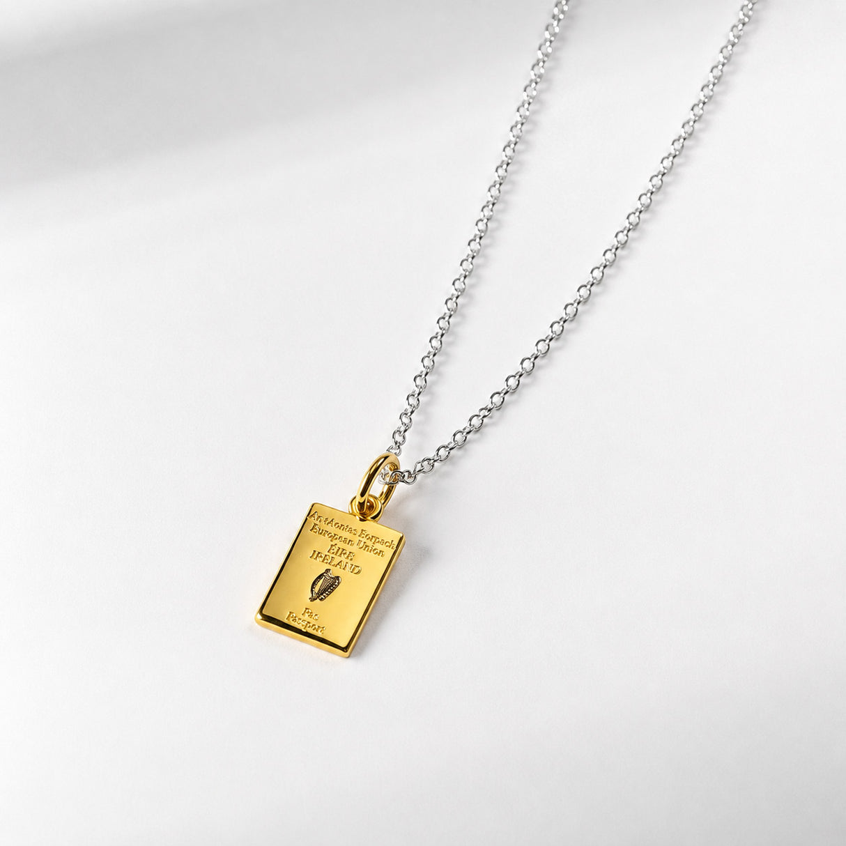 Éire Tiny Irish Passport Gold-Plated Pendant