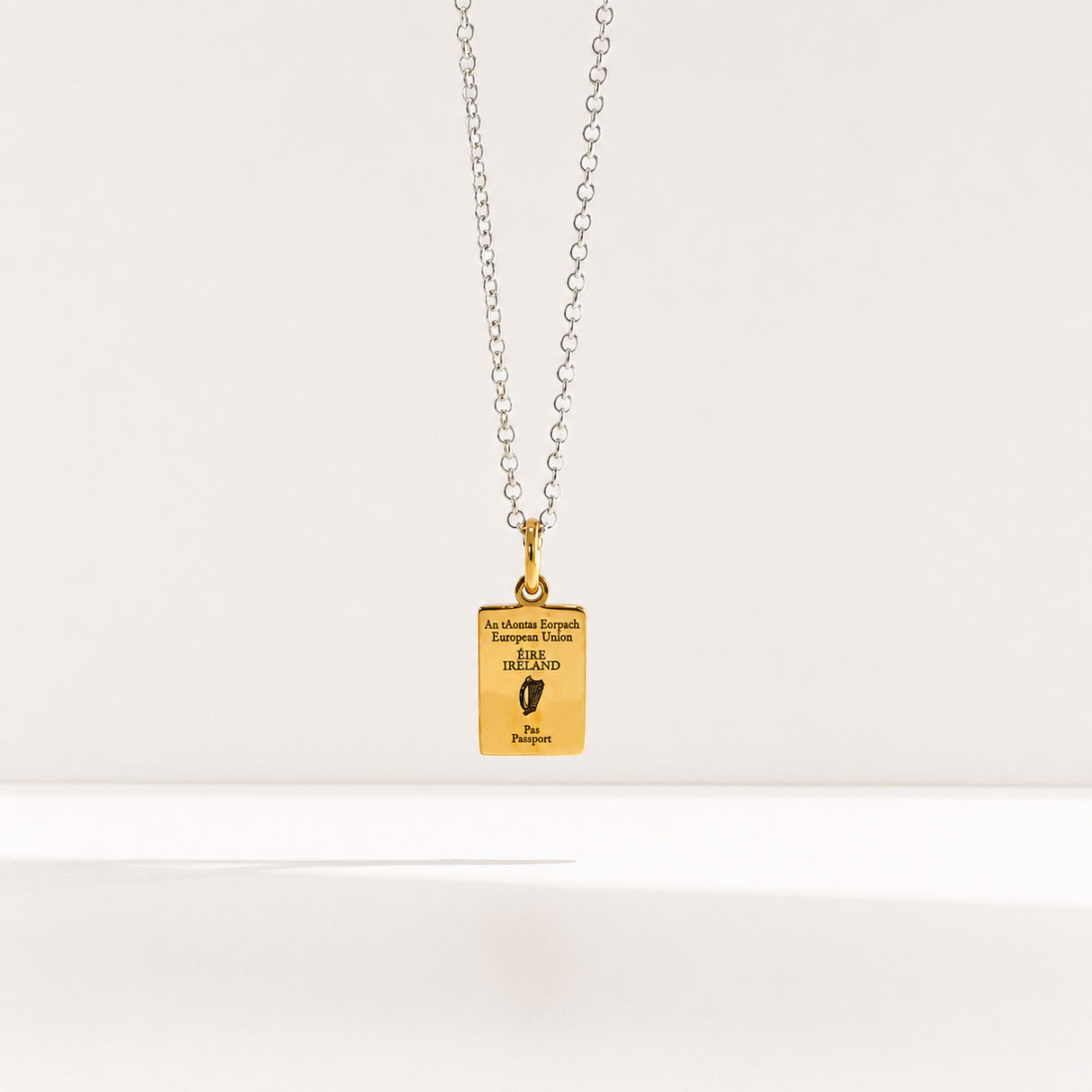 Éire Tiny Irish Passport Gold-Plated Pendant