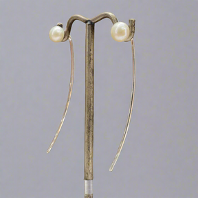 Péarla Freshwater Pearl Silver Pin Earrings,Ê Shop affordable, high-quality jewellery in Kinsale, West Cork, Ireland designed by