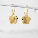 Grian Móinéir Flat Buttercup 24K Gold Plated Dangle Earrings