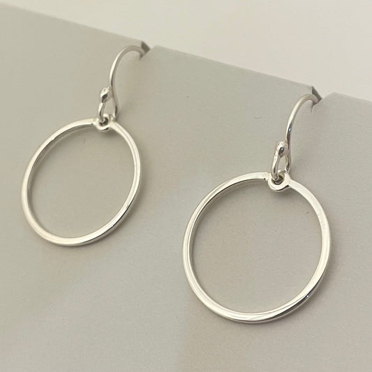 Saha - RADA O Silver Earrings - Dangle