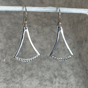 Saha Small Pendulum Silver Dangle Earrings,Ê Shop affordable, high-quality jewellery in Kinsale, West Cork, Ireland designed by