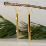 Grian Artemis Slab 24K Gold Plated Dangle Earrings